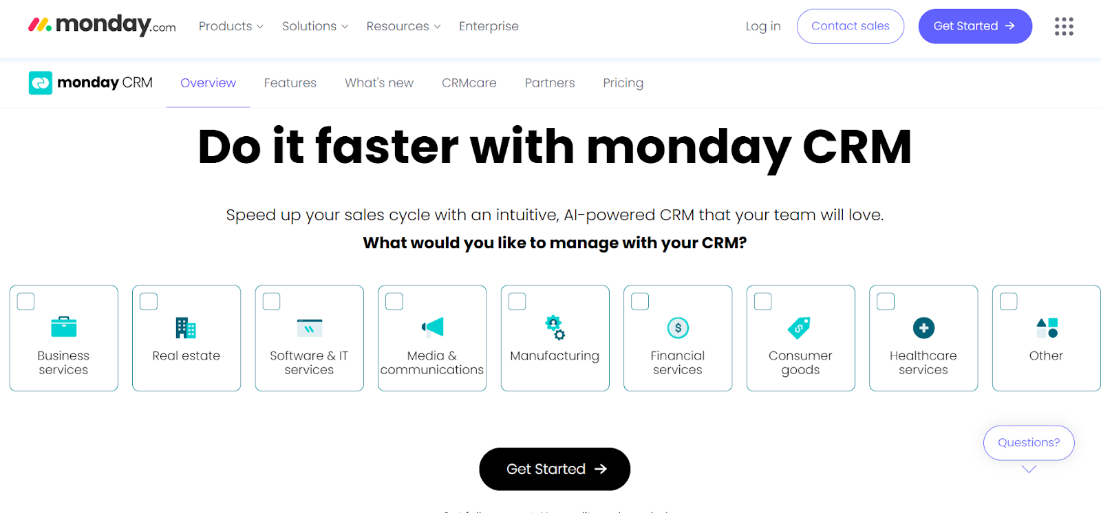 Monday Sales CRM