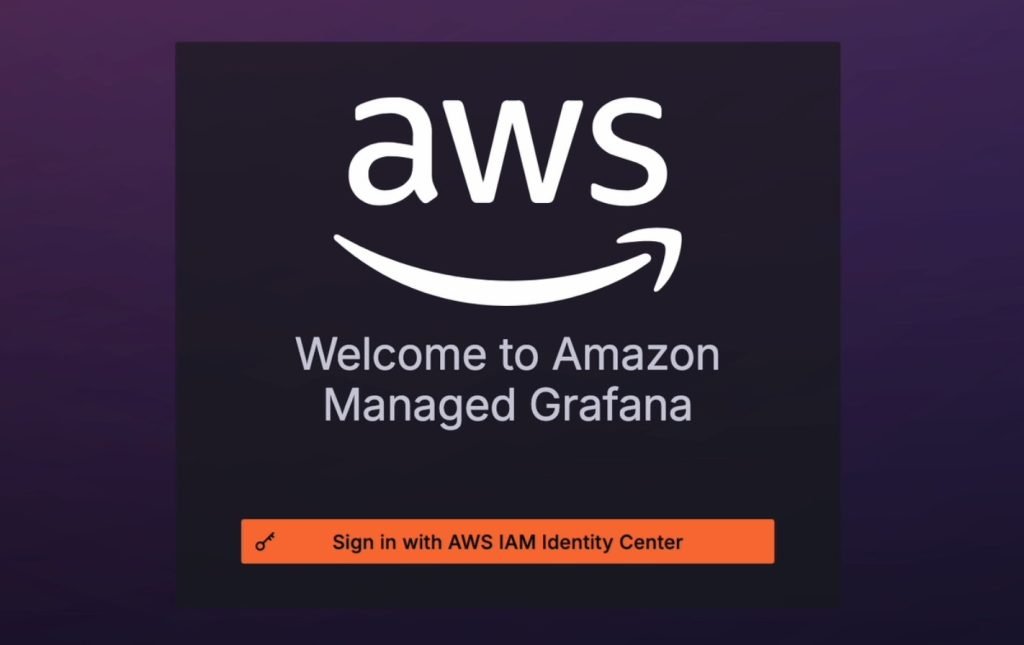 grafana sign-in screen