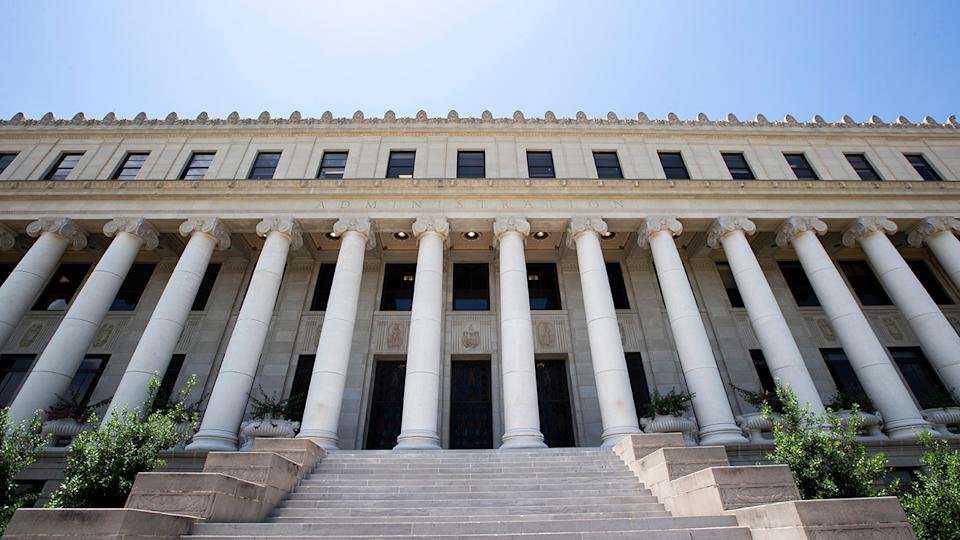 Texas A&M administration building on Wednesday, July 3, 2024, in College Station, Texas.